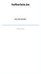 Mobile Screenshot of hofterleie.be